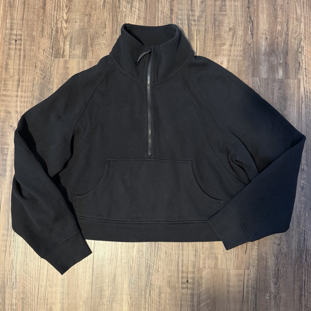 Lululemon Scuba Oversized Half-Zip Funnel Neck Hoodie XL/XXL Black Casual Travel